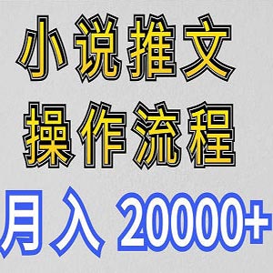 小说推文项目【新玩法】，月入20000+